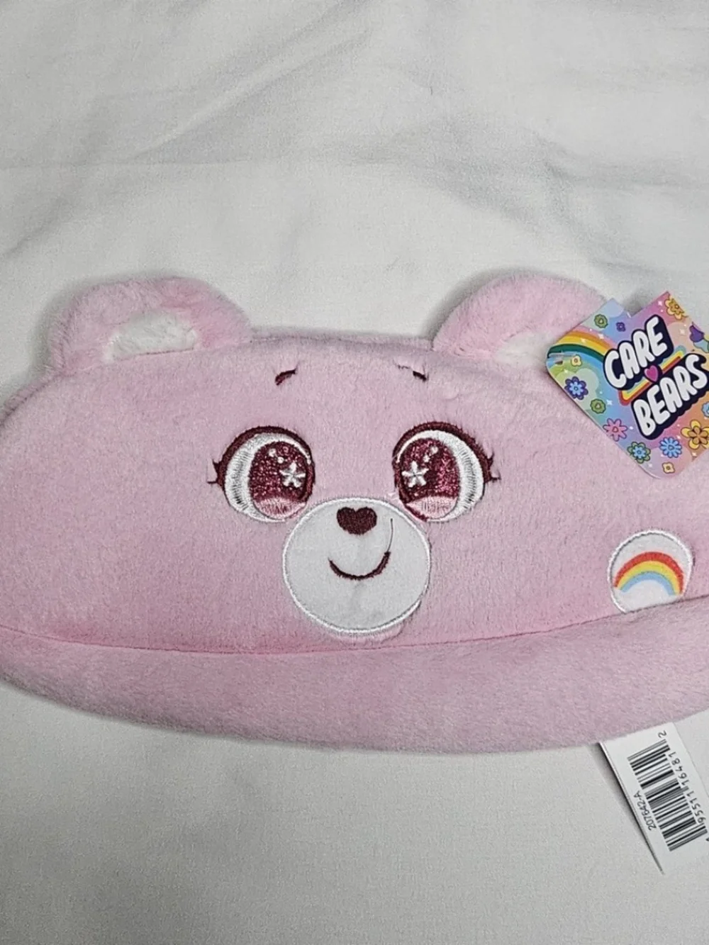 New Set 3 Care Bear Pencil Case Pink Cheer Green Good Luck Lucky Yellow Funshine